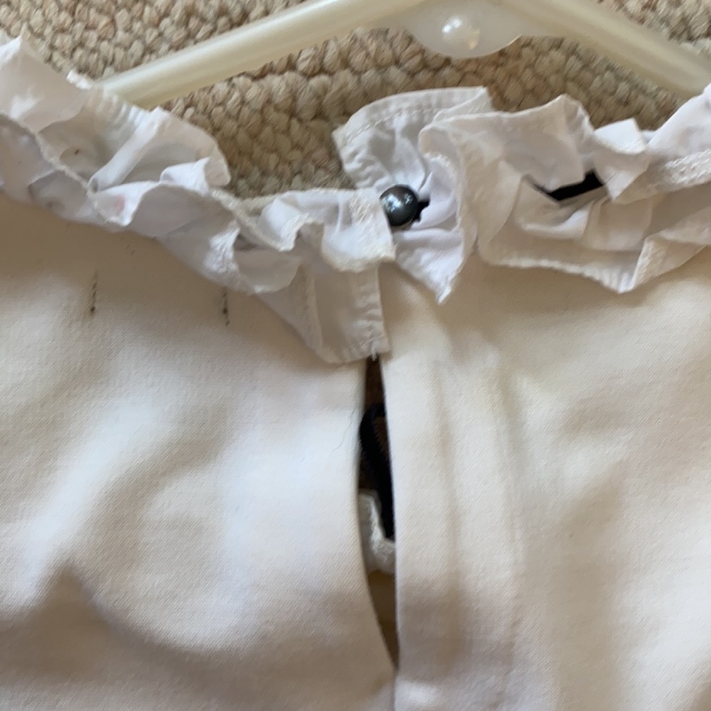 White Ruffle Blouse - Picture 4 of 4